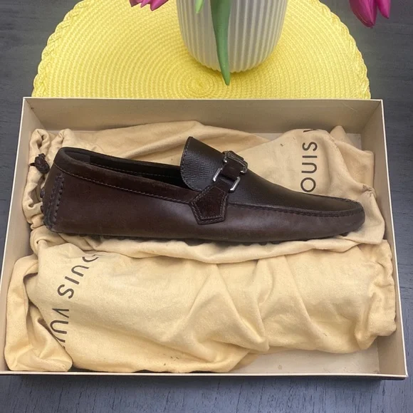 Louis Vuitton  Loafers. Worn once. Original receipt, dust bags & box. Size 9 M Authentic Louis Vuitton Large Dust Bag Shopping bag And  main image 3